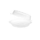 Clear Round hinged Container